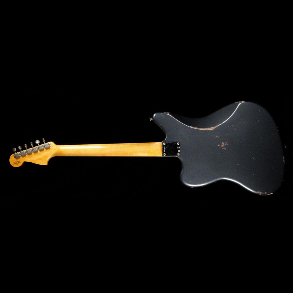 Fender Custom Shop '60s Jazzmaster Roasted Alder Heavy Relic Charcoal Frost Metallic — 3