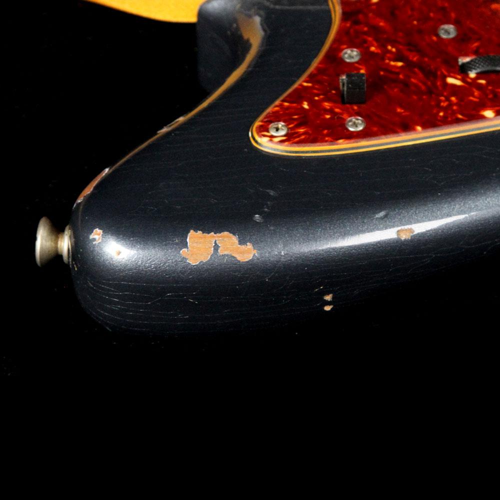Fender Custom Shop '60s Jazzmaster Roasted Alder Heavy Relic Charcoal Frost Metallic — 6