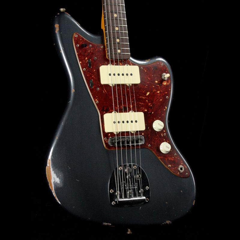 Fender Custom Shop '60s Jazzmaster Roasted Alder Heavy Relic Charcoal Frost Metallic — 1