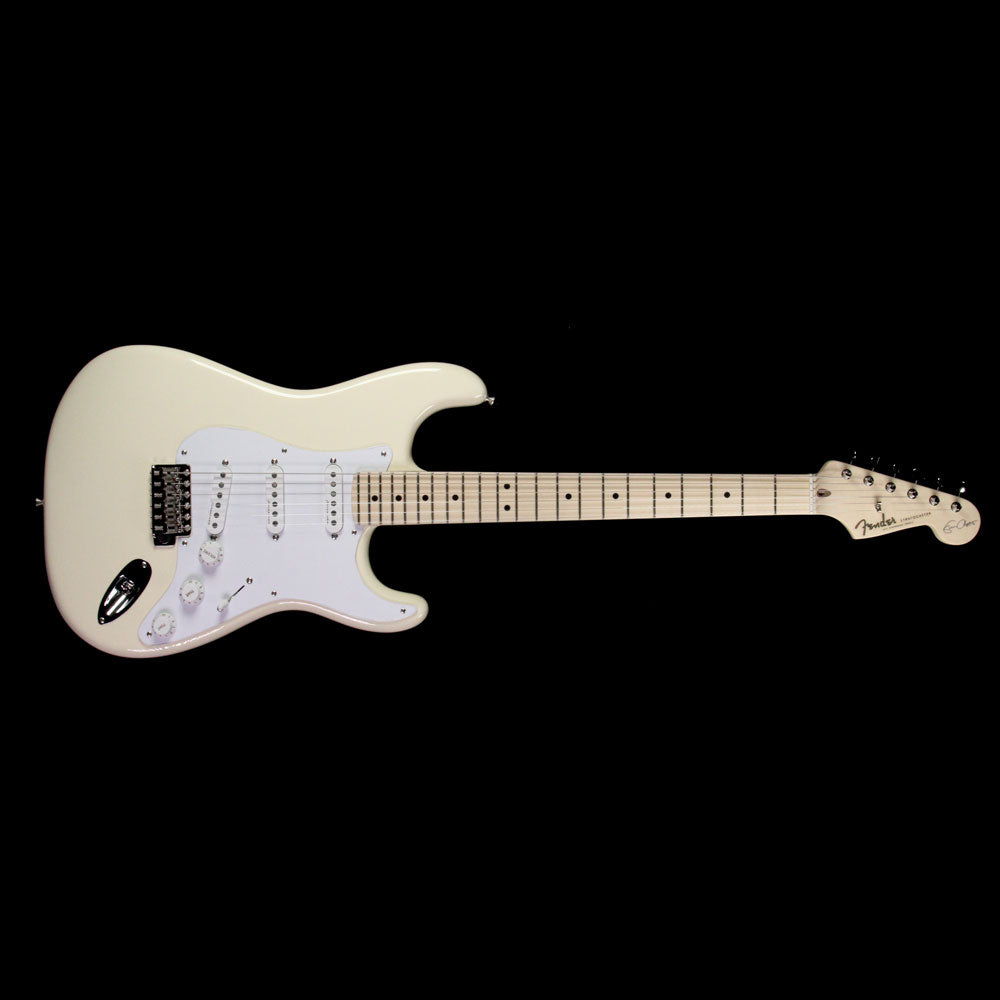 Used 2017 Fender Eric Clapton Stratocaster Electric Guitar Olympic White — 2