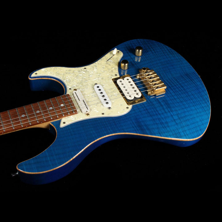 Used Yamaha Pacifica USA-2 Custom Electric Guitar Transparent Blue