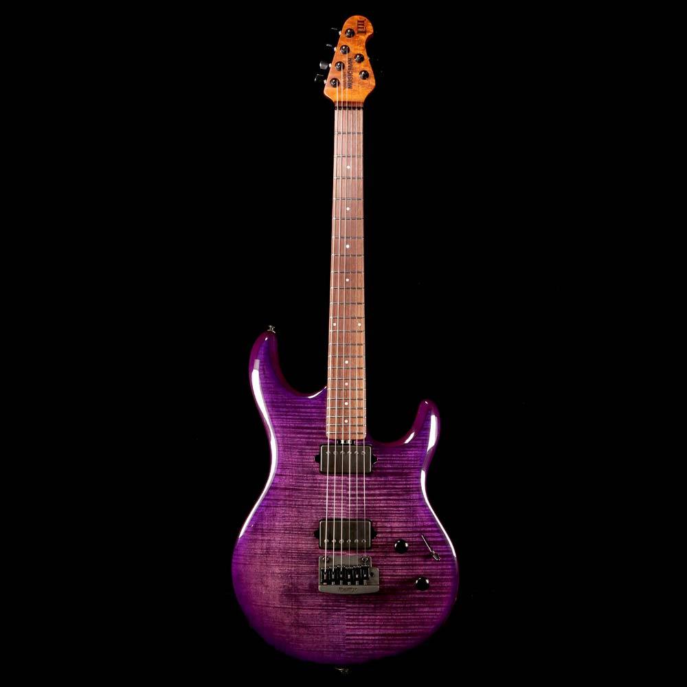 Ernie Ball Music Man Luke III Ball Family Reserve Boysenberry Flame — 2