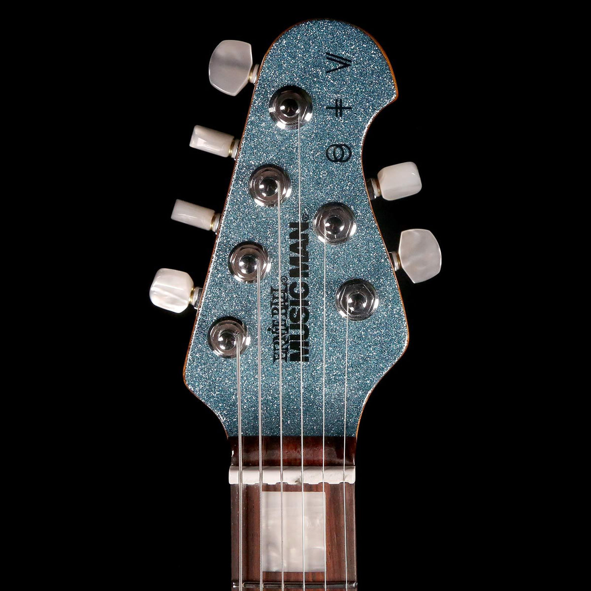 Ernie Ball Music Man BFR St. Vincent Turquoise Crush Sparkle — 4