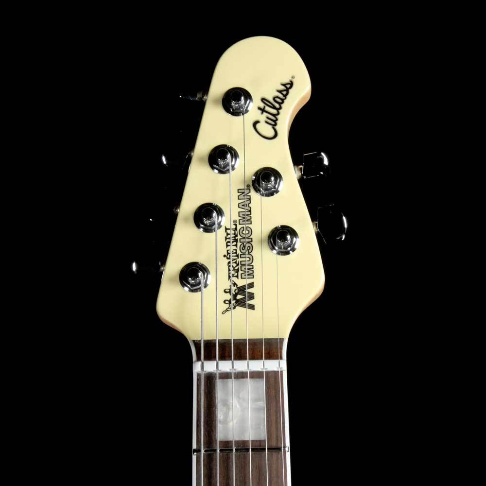 Ernie Ball Music Man Cutlass SSS BFR Cornsilk White — 4