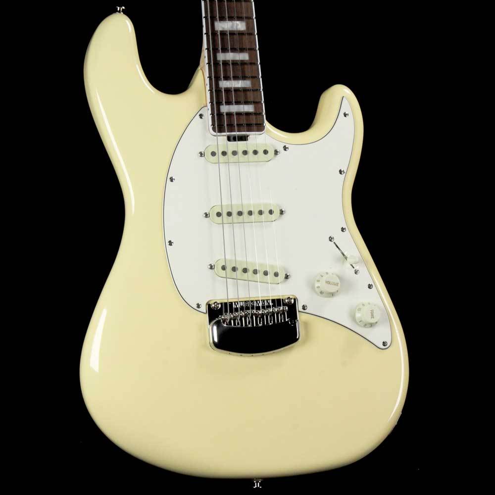 Ernie Ball Music Man Cutlass SSS BFR Cornsilk White — 1