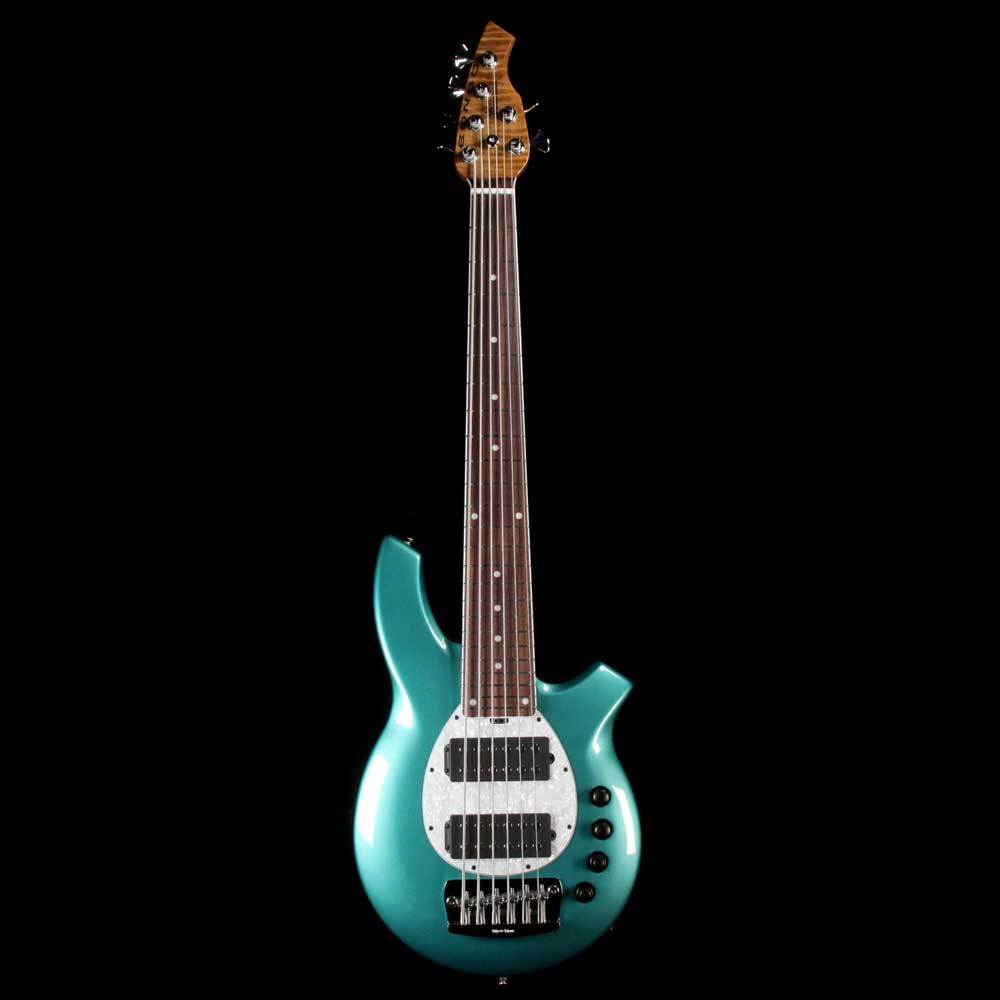 Ernie Ball Music Man Bongo 6 HH BFR Grabber Green — 2