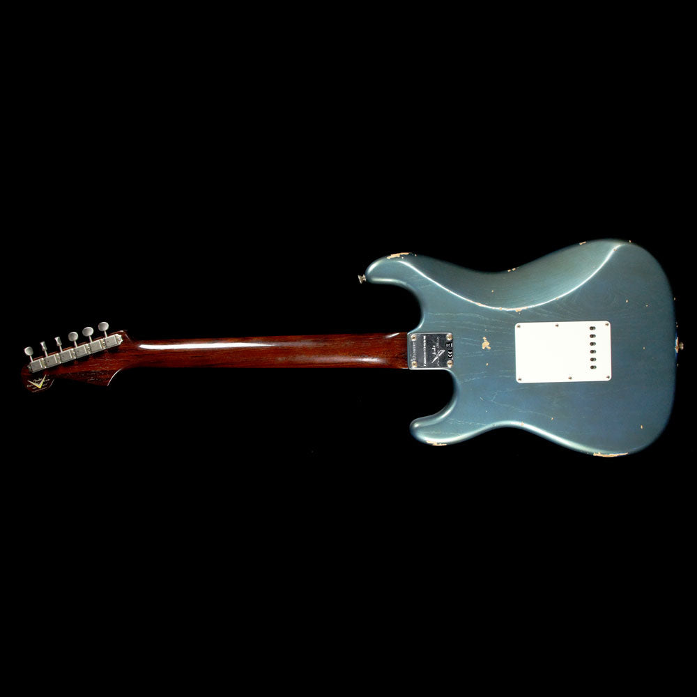 Used 2017 Fender Custom Dual Mag Stratocaster Relic Electric Guitar Aged LP Blue — 3