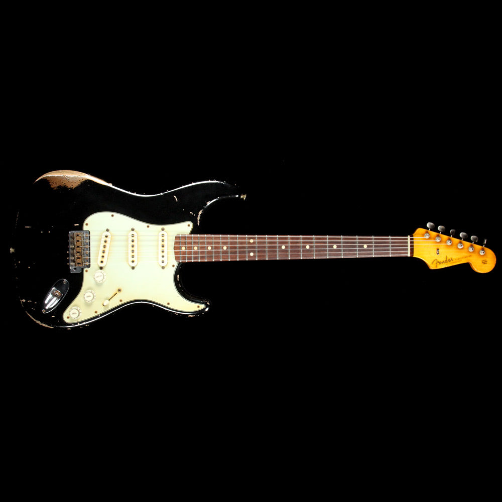 Fender Custom Shop John Cruz Masterbuilt 1960 Stratocaster Heavy Relic Electric Guitar Black over Fire Mist Gold — 2