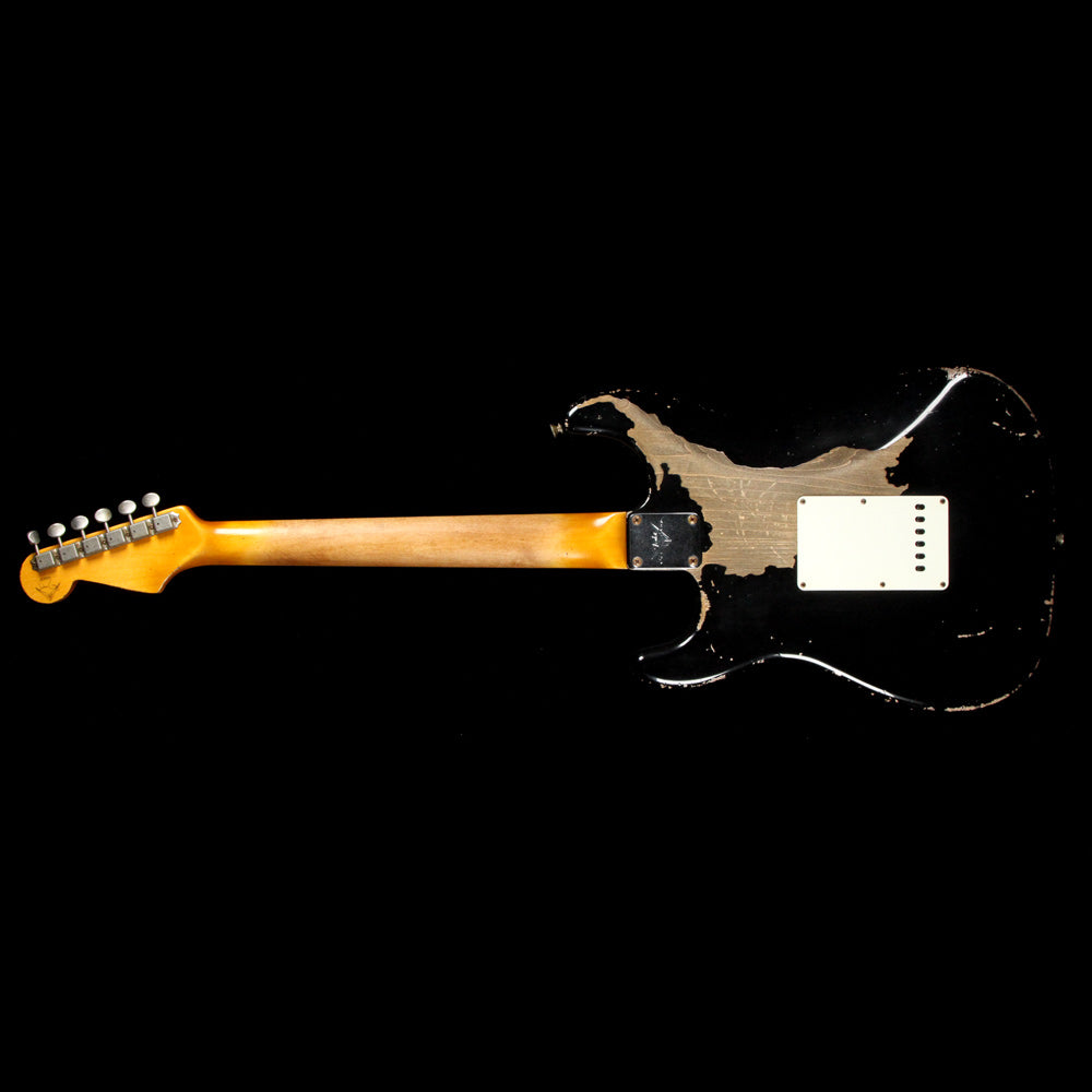 Fender Custom Shop John Cruz Masterbuilt 1960 Stratocaster Heavy Relic Electric Guitar Black over Fire Mist Gold — 3