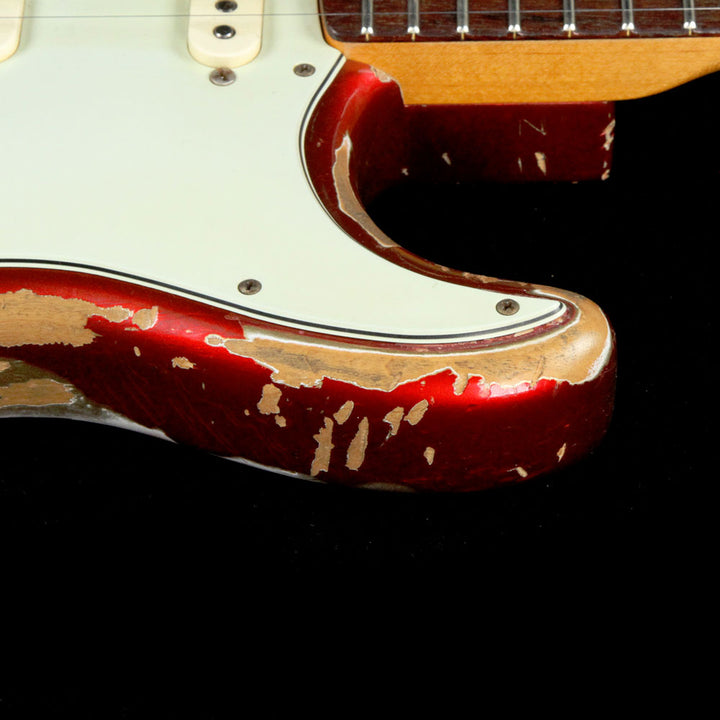 Used Fender Custom Shop Masterbuilt Jason Smith '64 Stratocaster Ultimate Relic Electric Guitar Candy Apple Red