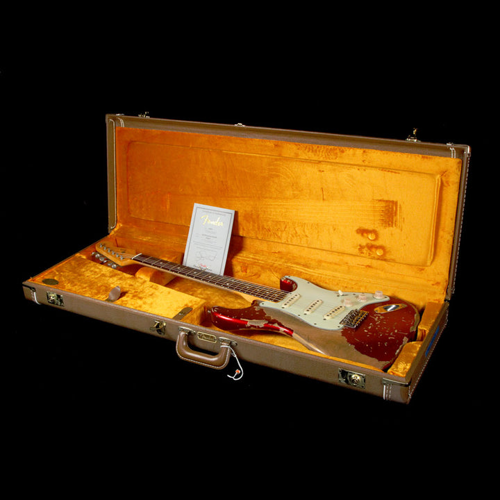 Used Fender Custom Shop Masterbuilt Jason Smith '64 Stratocaster Ultimate Relic Electric Guitar Candy Apple Red