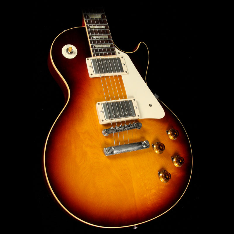 Used 2010 Gibson Custom 1958 Les Paul Reissue Electric Guitar Tobacco Sunburst — 1
