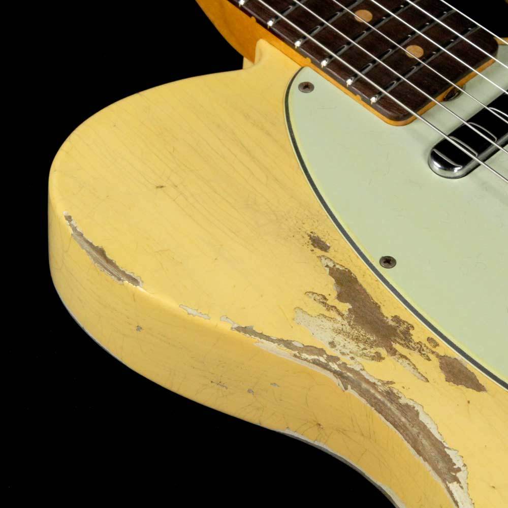 Fender Custom Shop '63 Telecaster Heavy Relic Super Faded Aged Nocaster Blonde — 8
