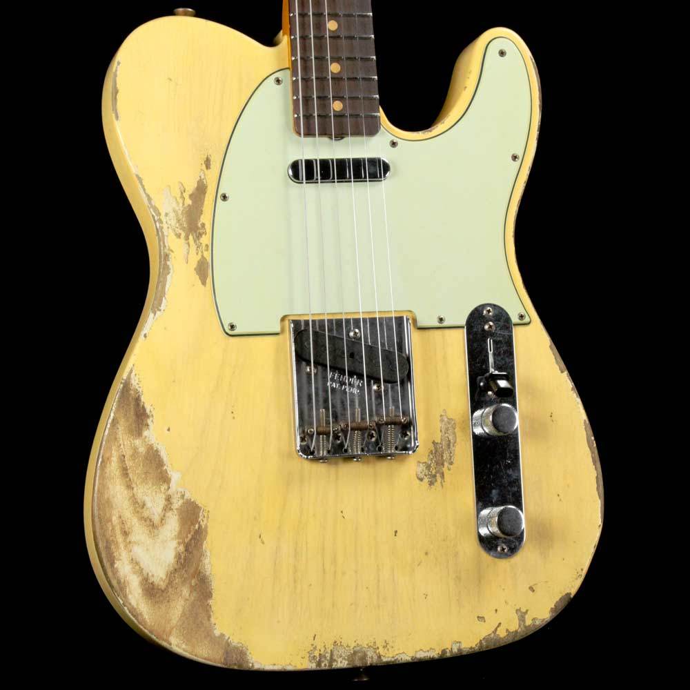 Fender Custom Shop '63 Telecaster Heavy Relic Super Faded Aged Nocaster Blonde — 1
