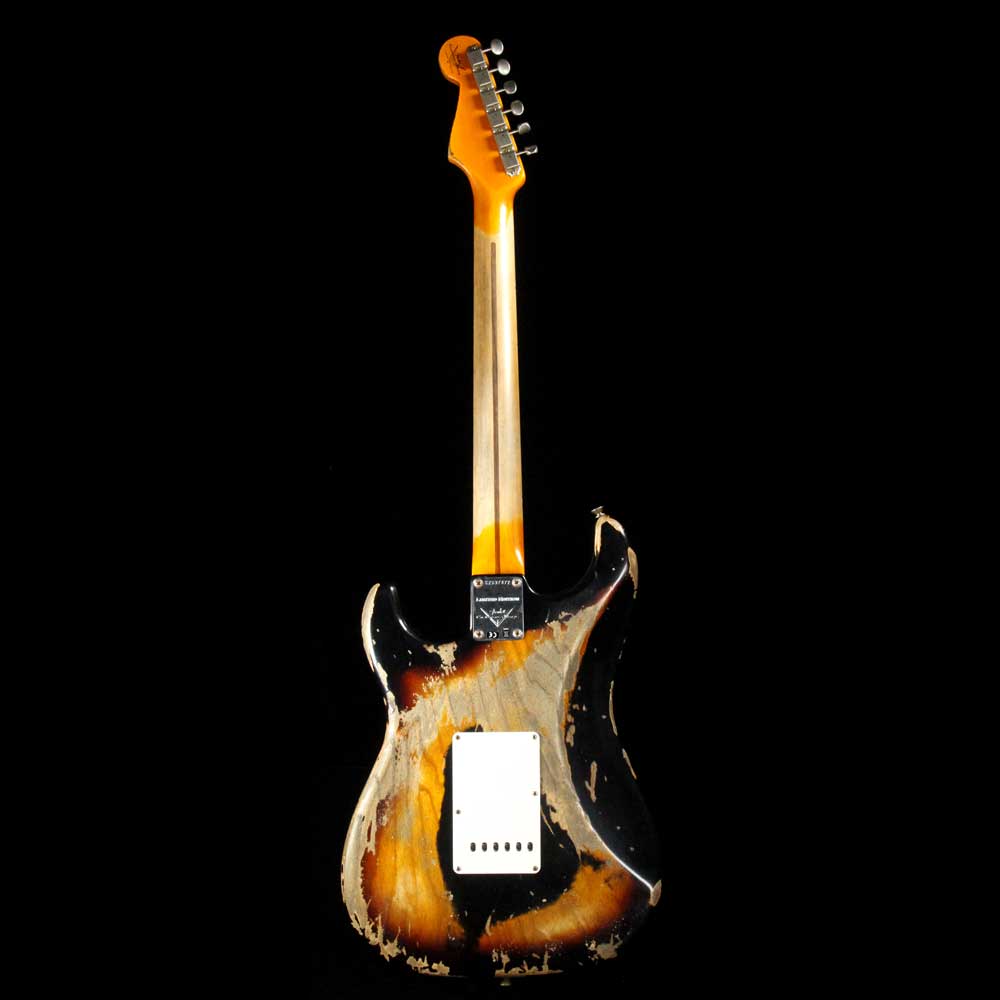 Fender Custom Shop 1957 Stratocaster Heavy Relic Black over 2 Color Sunburst 2018 NAMM — 3