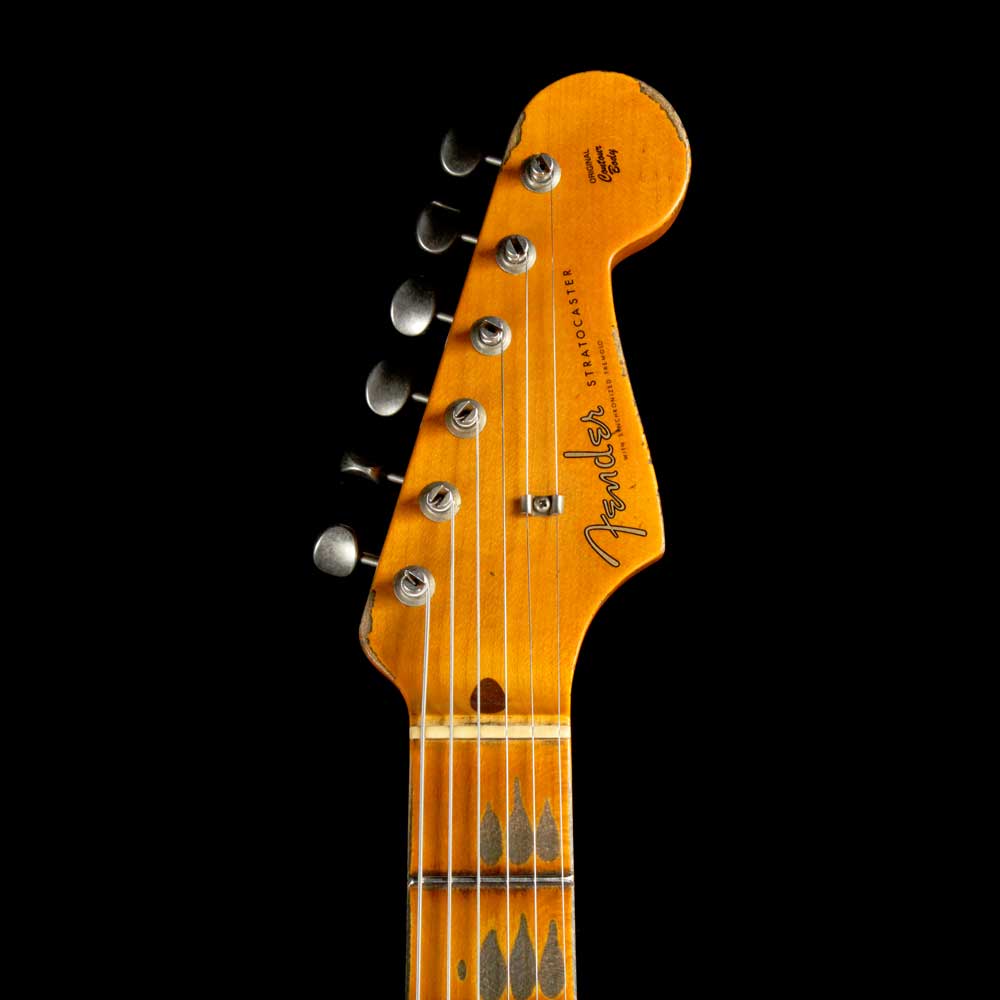 Fender Custom Shop 1957 Stratocaster Heavy Relic Black over 2 Color Sunburst 2018 NAMM — 4