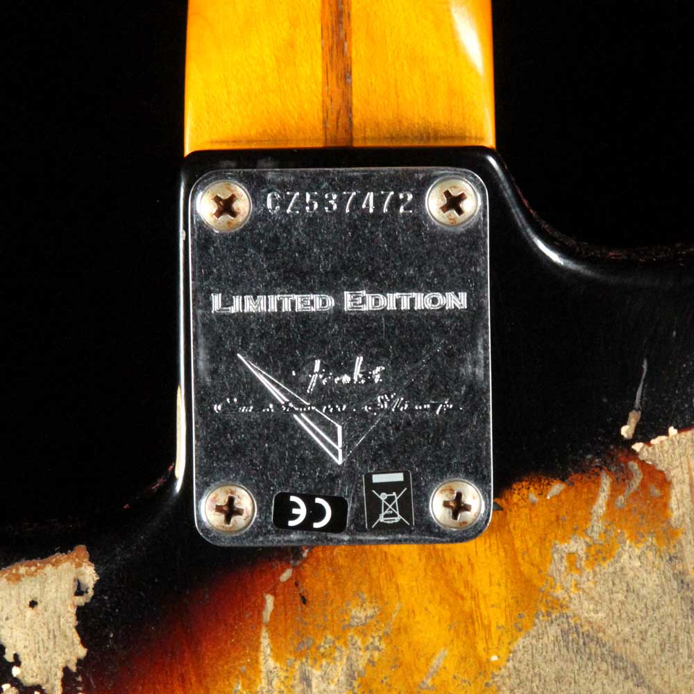 Fender Custom Shop 1957 Stratocaster Heavy Relic Black over 2 Color Sunburst 2018 NAMM — 6