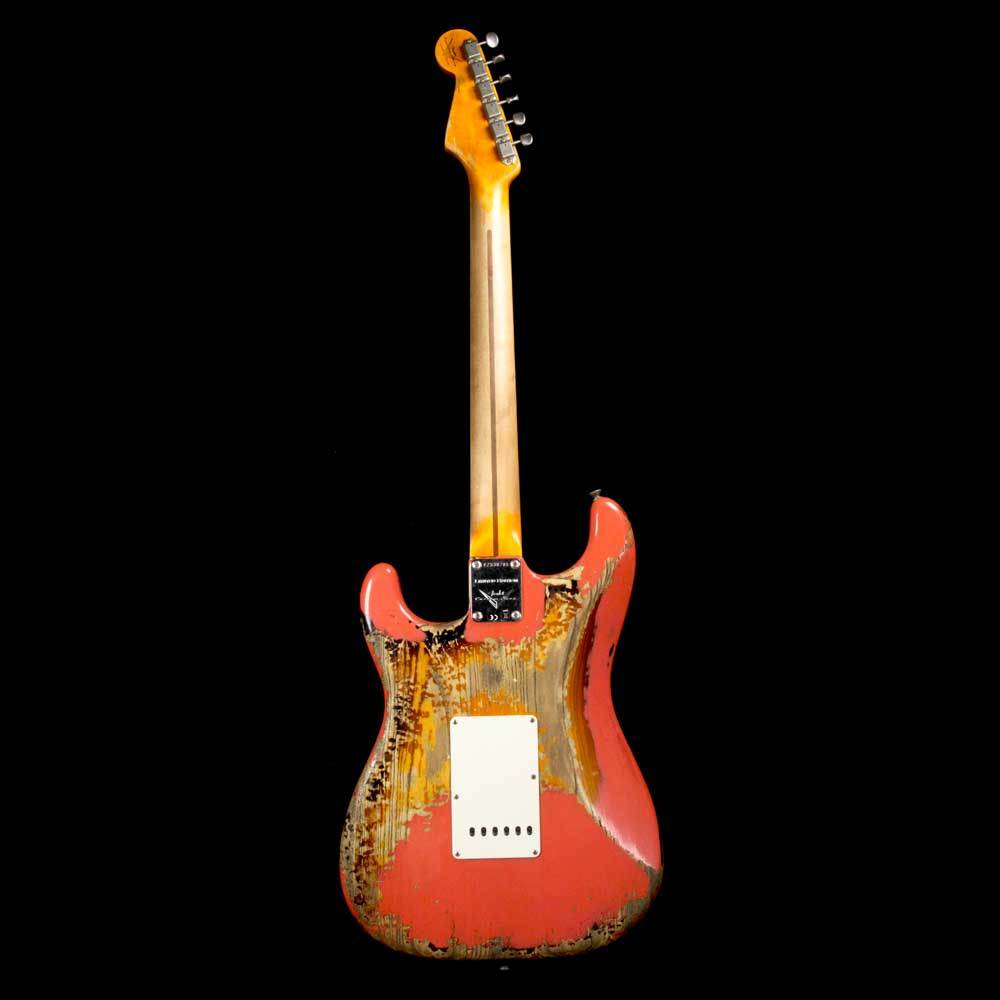 Fender Custom Shop '57 Stratocaster Heavy Relic Tahitian Coral Over 2-Tone Sunburst — 3