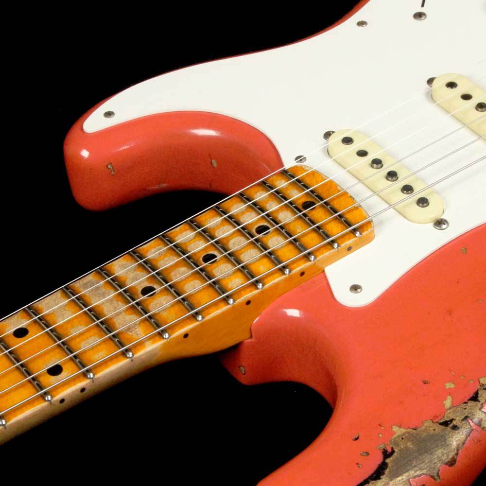 Fender Custom Shop '57 Stratocaster Heavy Relic Tahitian Coral Over 2-Tone Sunburst — 8