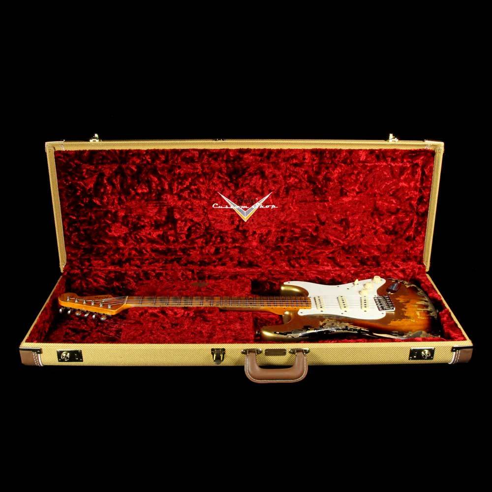 Fender Custom Shop '57 Stratocaster Heavy Relic HLE Gold over 2-Tone Sunburst Finish — 10
