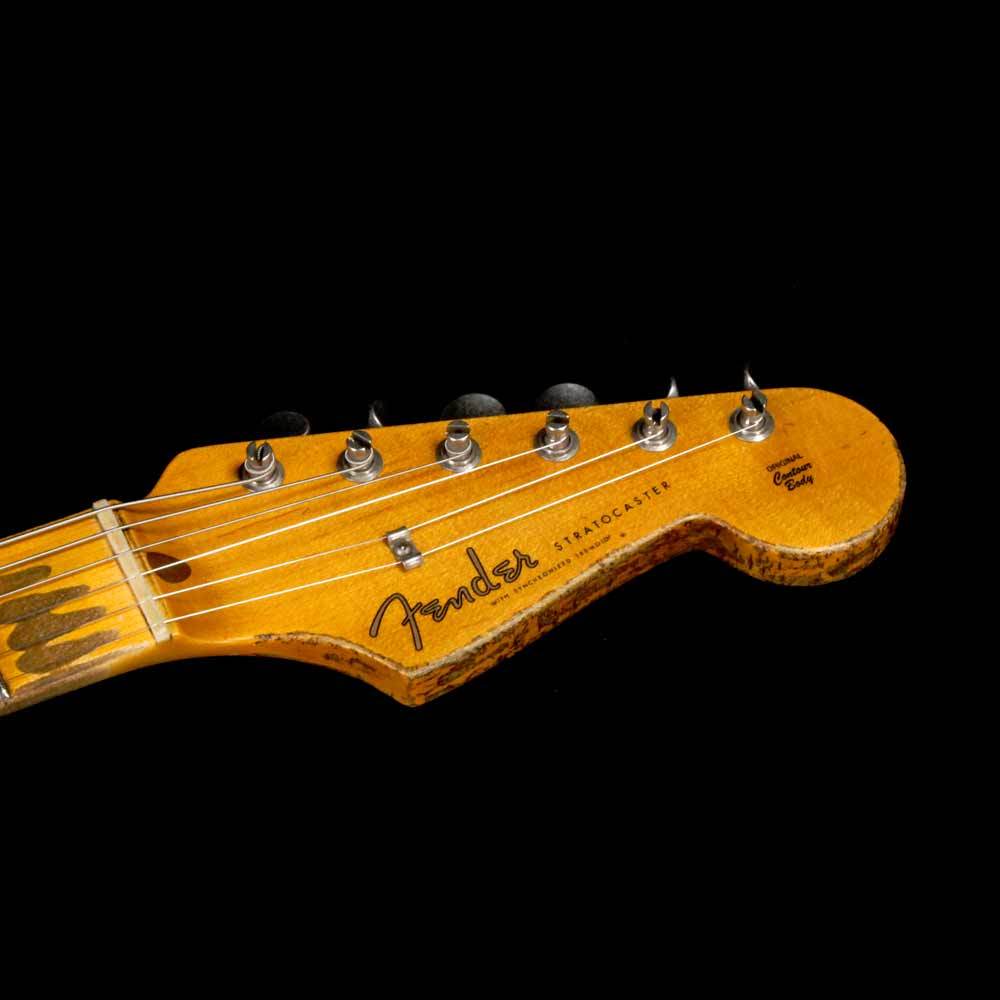 Fender Custom Shop '57 Stratocaster Heavy Relic Fiesta Red over 2-Tone Sunburst Finish — 4