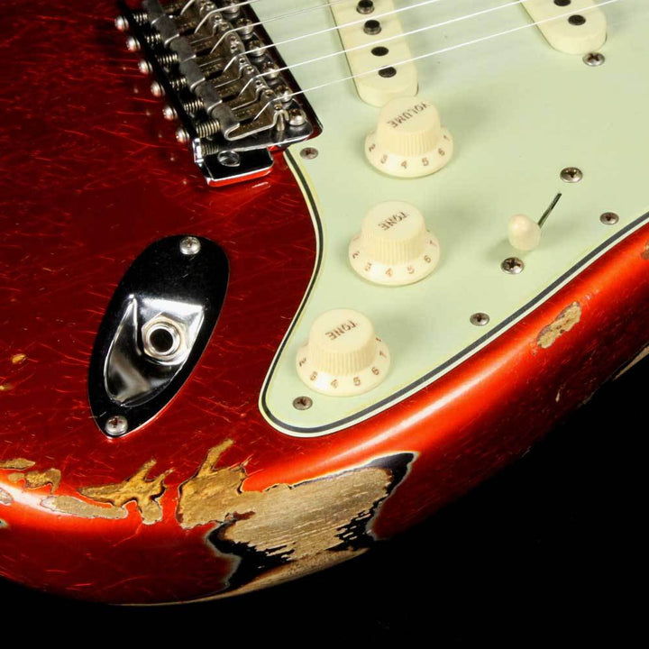 Fender Custom Shop '62 Stratocaster Heavy Relic Candy Tangerine Over 3-Tone Sunburst