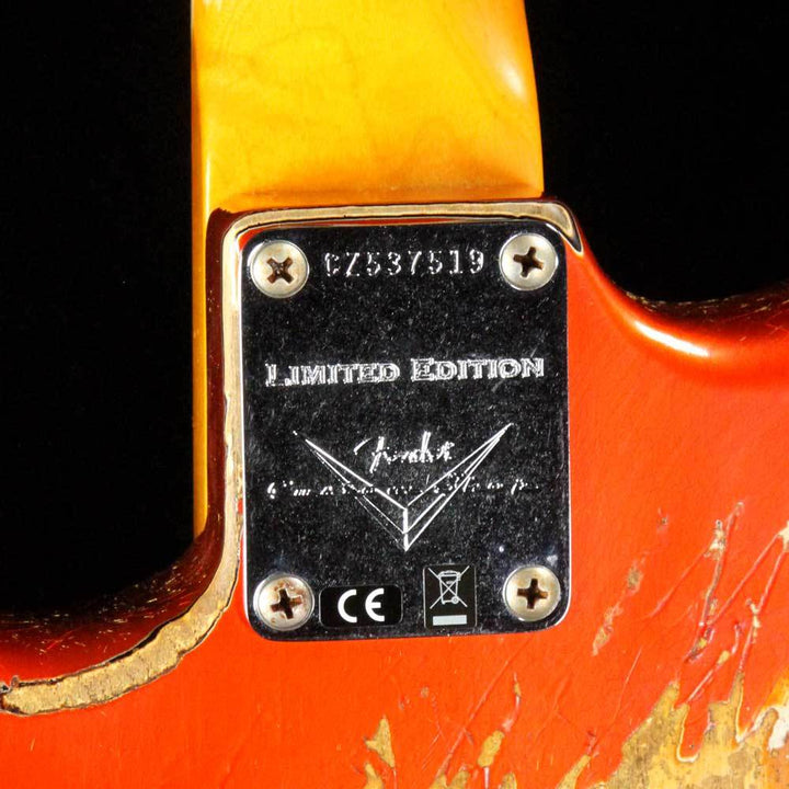 Fender Custom Shop '62 Stratocaster Heavy Relic Candy Tangerine Over 3-Tone Sunburst