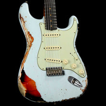 Fender Custom Shop '62 Stratocaster Heavy Relic Sonic Blue Over 3-Tone Sunburst