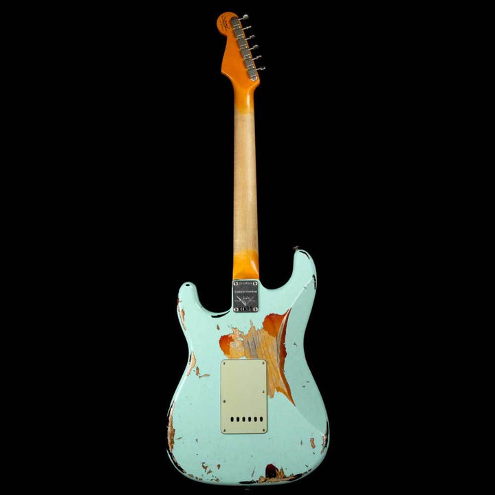 Fender Custom Shop '62 Stratocaster Heavy Relic Surf Green Over 3-Tone Sunburst