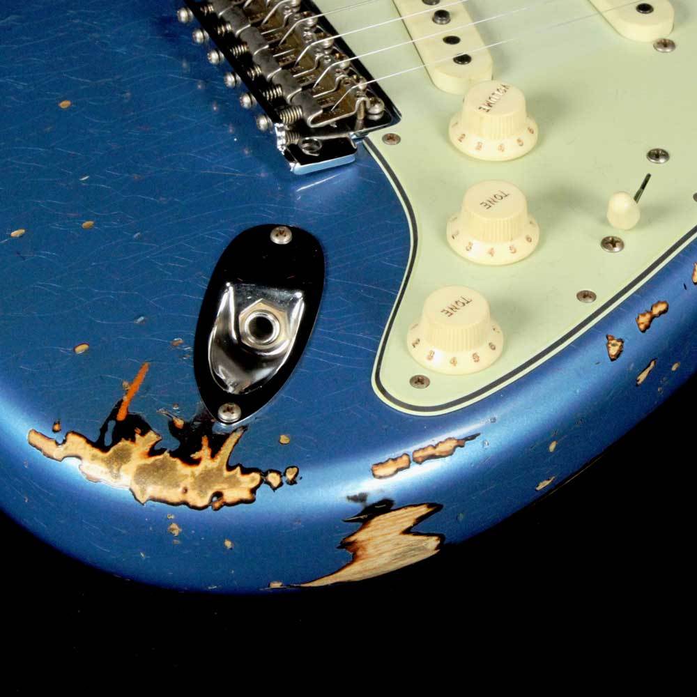 Fender Custom Shop '62 Stratocaster Heavy Relic Lake Placid Blue Over 3-Tone Sunburst — 6