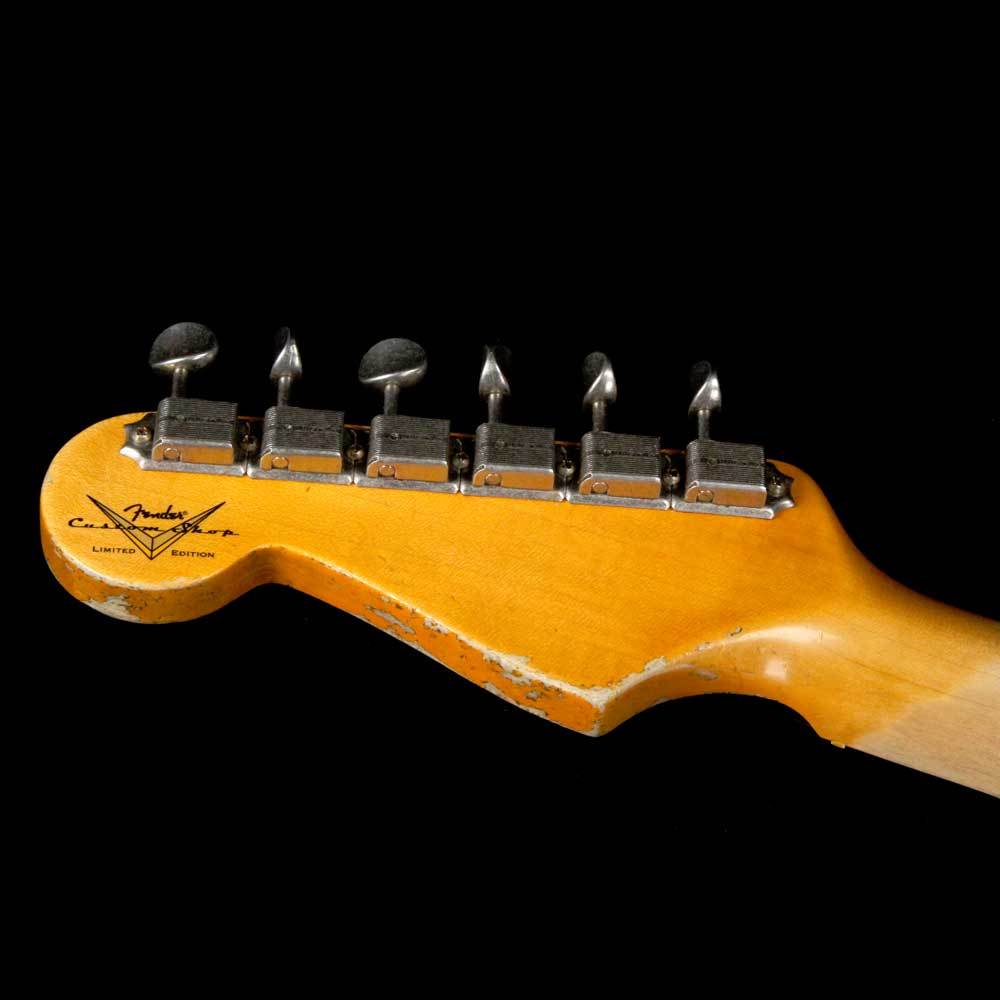 Fender Custom Shop '56 Thinline Stratocaster Aged Olympic White over Chocolate 2-Color Sunburst — 5
