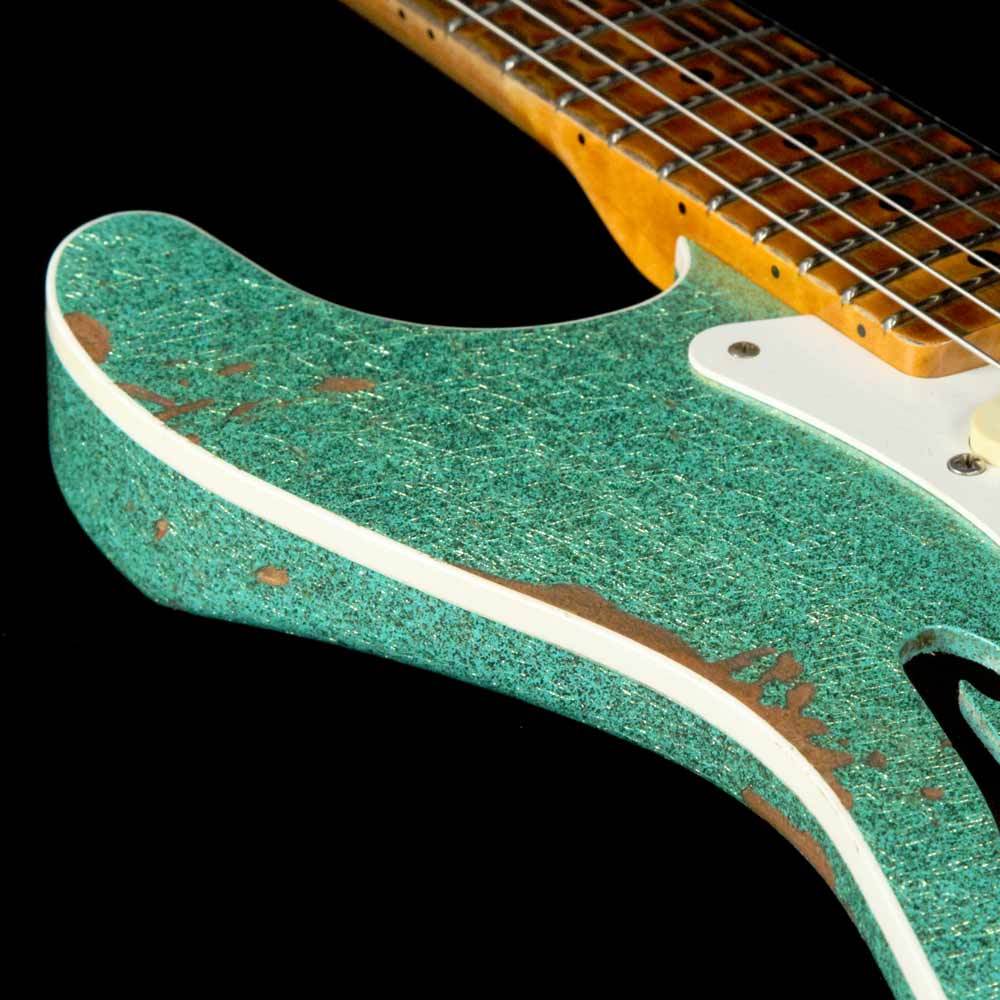 Fender Custom Shop '56 Thinline Stratocaster Seafoam Sparkle — 6