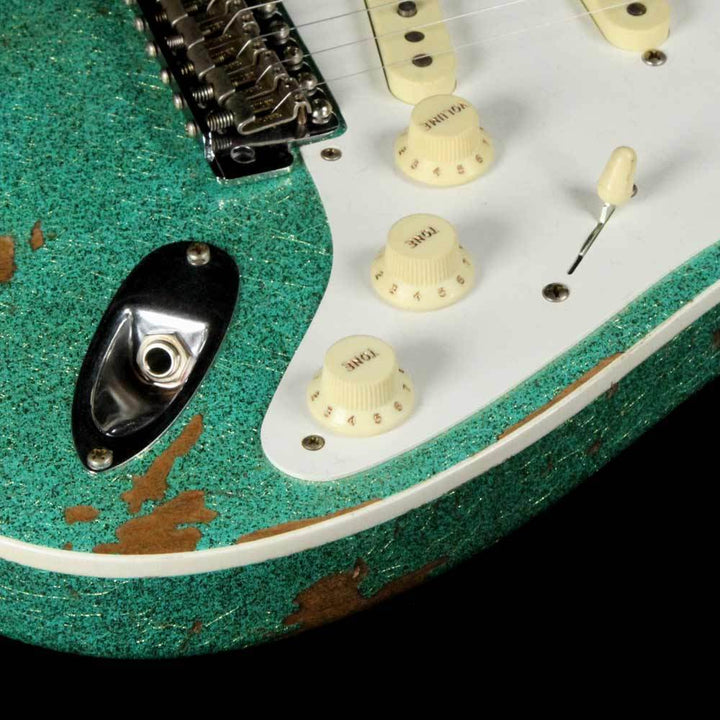 Fender Custom Shop '56 Thinline Stratocaster Seafoam Sparkle