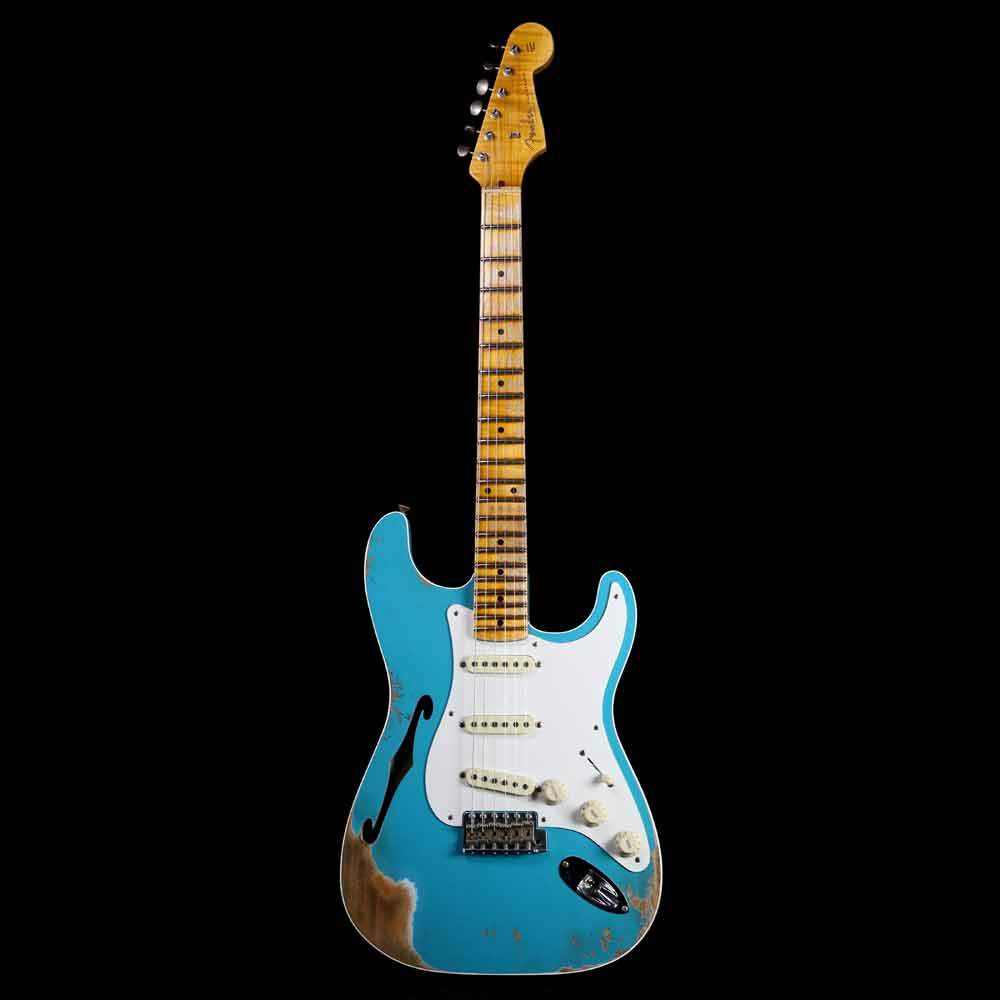 Fender Custom Shop '56 Thinline Stratocaster Taos Turquoise — 2