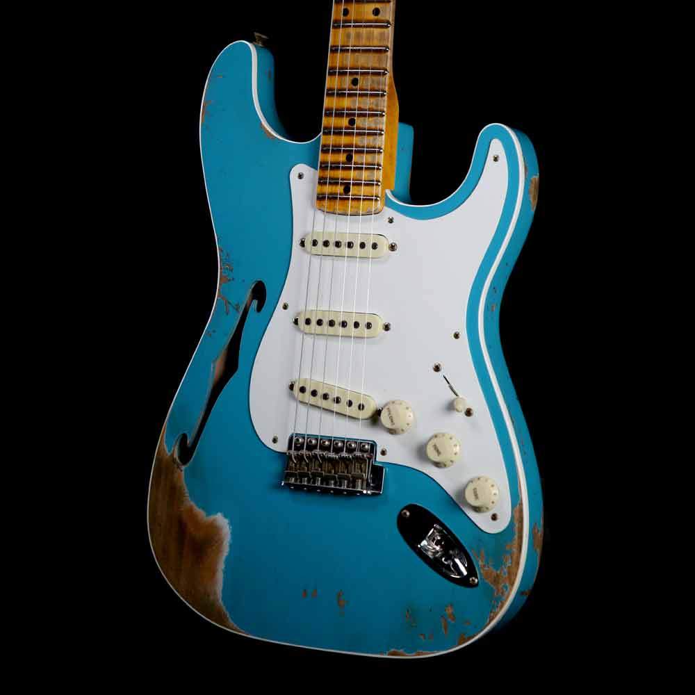 Fender Custom Shop '56 Thinline Stratocaster Taos Turquoise — 7