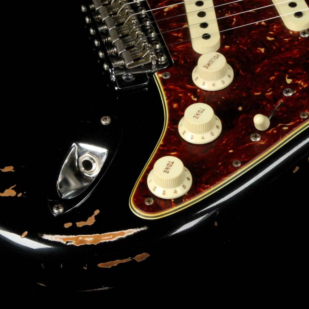 Fender Custom Shop Roasted 1960 Stratocaster Relic Aged Black — 7