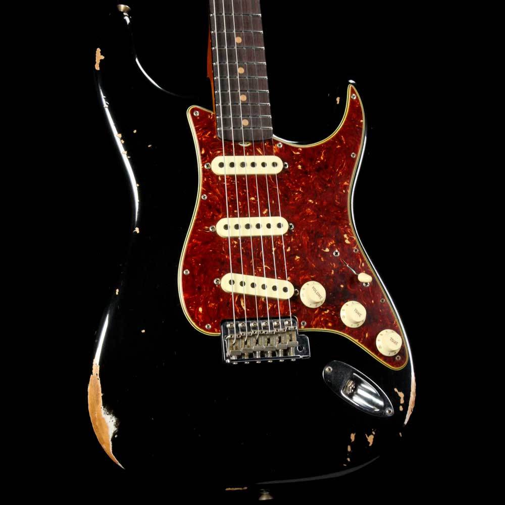 Fender Custom Shop Roasted 1960 Stratocaster Relic Aged Black — 1