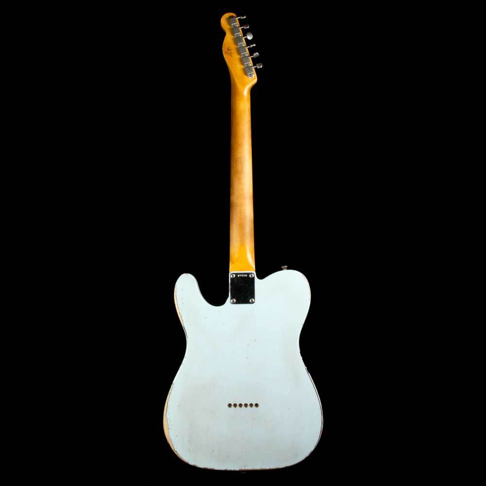Fender Custom Shop '63 Telecaster Heavy Relic Masterbuilt Greg Fessler Sonic Blue 3-Tone Sunburst Competition Stripe — 3