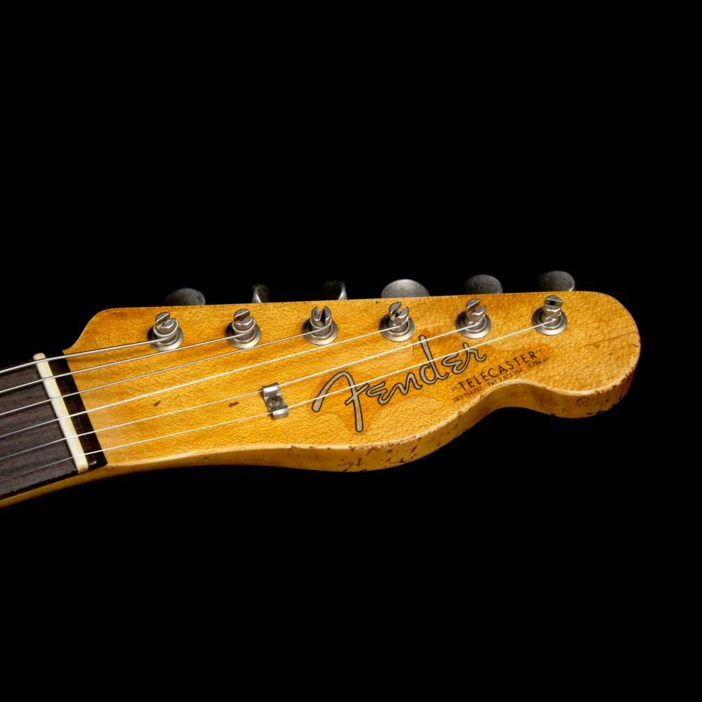 Fender Custom Shop '63 Telecaster Heavy Relic Masterbuilt Greg Fessler Sonic Blue 3-Tone Sunburst Competition Stripe — 4