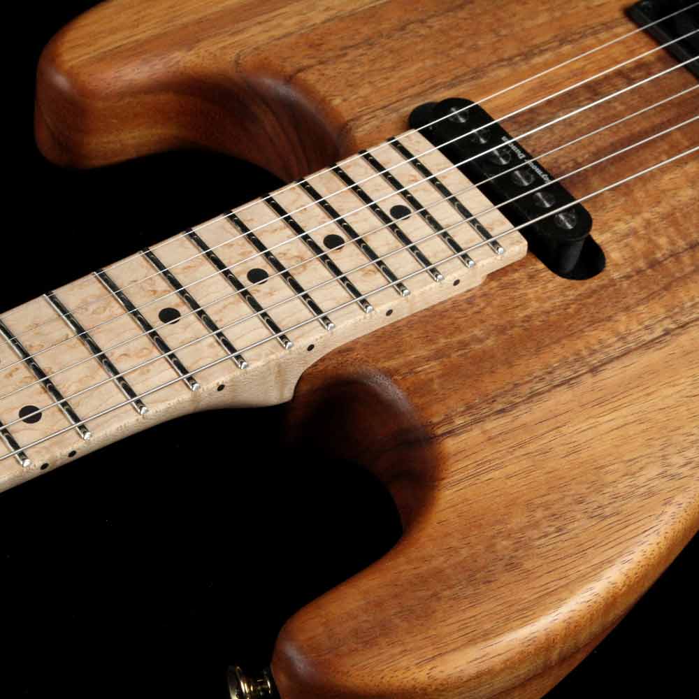 Charvel Custom Shop San Dimas Koa HS Natural Series Electric Guitar Natural Oil Music Zoo Exclusive — 5