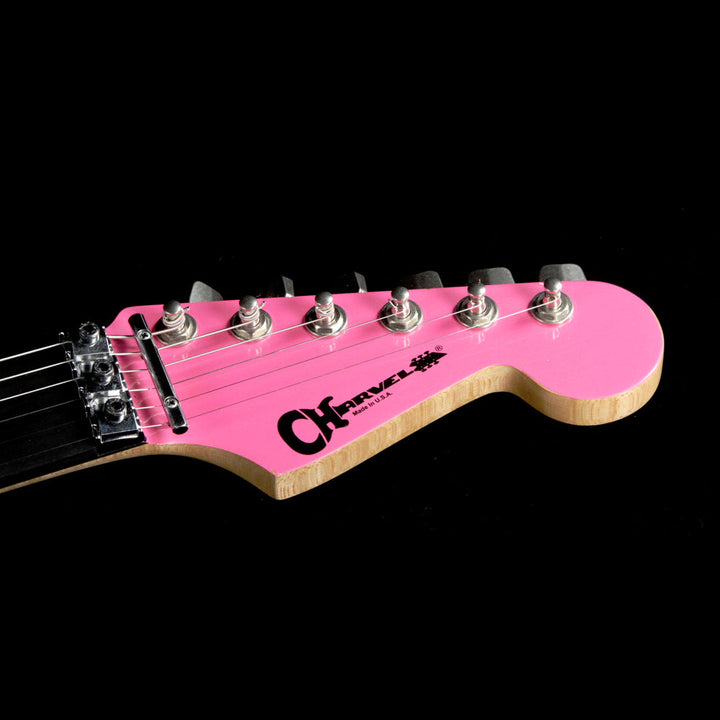 Used 2016 Charvel Custom Shop Nitro San Dimas Electric Guitar Pink with Platinum Overspray