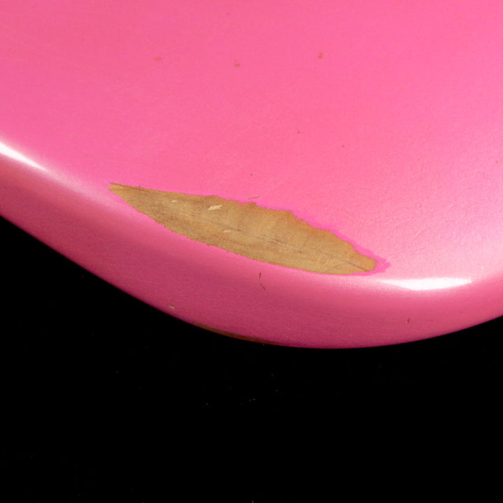 Used 2016 Charvel Custom Shop Nitro San Dimas Electric Guitar Pink with Platinum Overspray