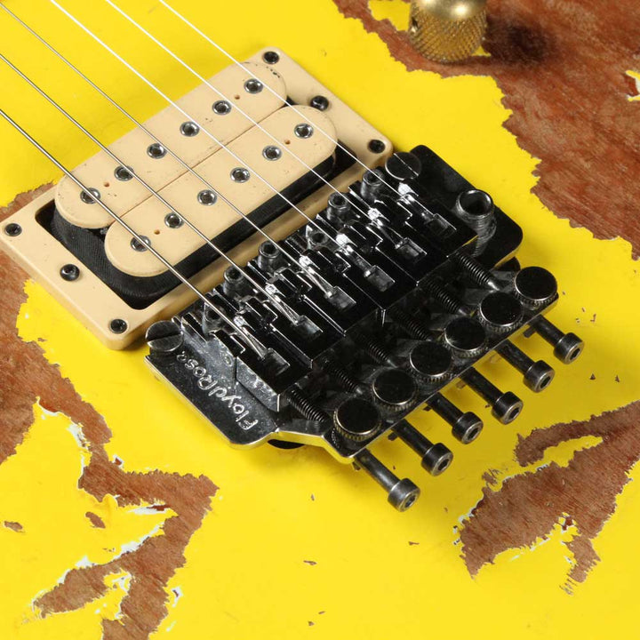 Used Charvel Custom Shop San Dimas Nitro Aged Electric Guitar 2017 Graffiti Yellow