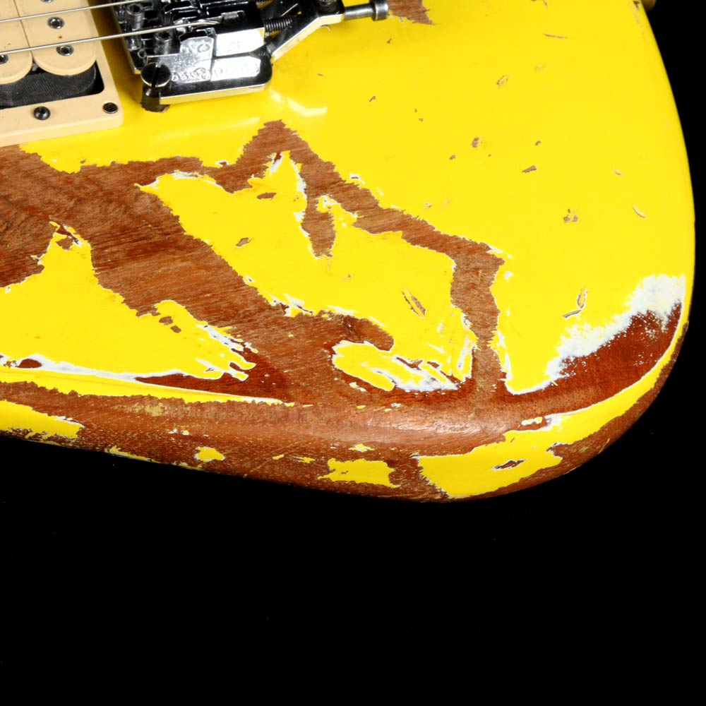 Used Charvel Custom Shop San Dimas Nitro Aged Electric Guitar 2017 Graffiti Yellow — 7