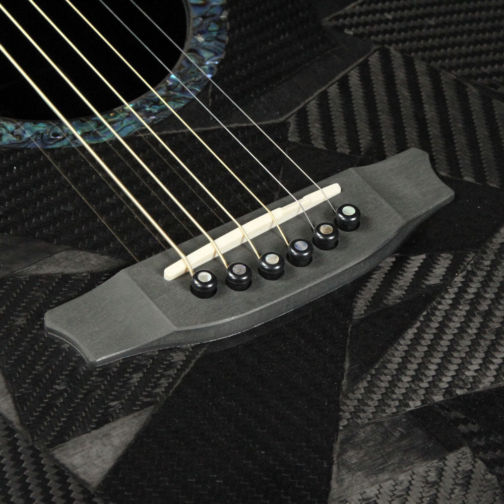 RainSong Black Ice BI-JM1000N2 Graphite Acoustic Guitar Black — 5