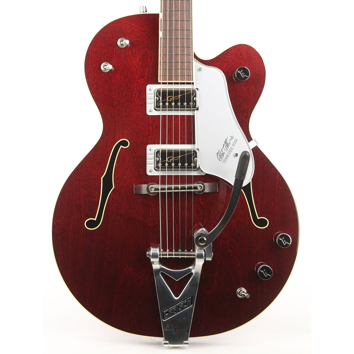 Gretsch G6119T-62 Vintage Select Tennessee Rose Hollow Body Dark Cherry Stain — 1