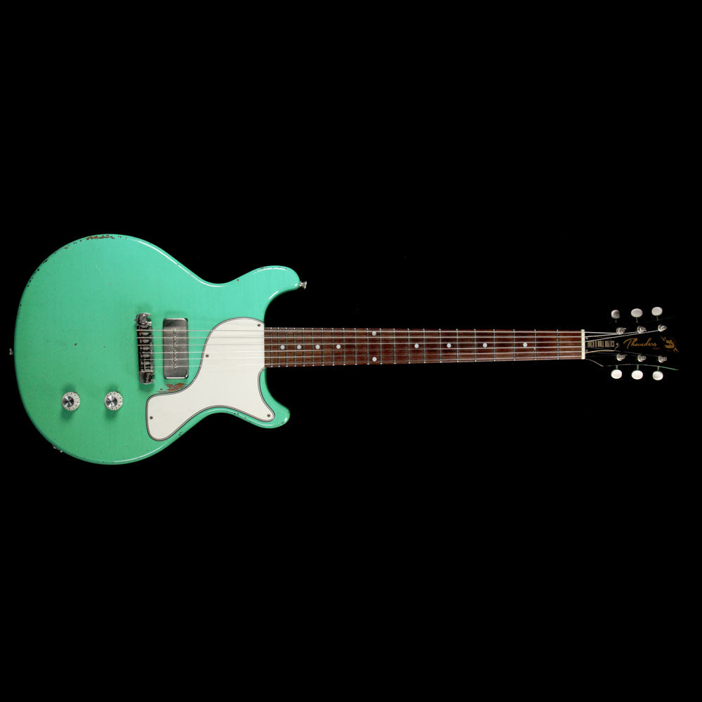 Rock N Roll Relics Thunders DC Electric Guitar Aged Sea Foam Green — 2