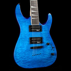 Jackson JS Dinky Archtop Transparent Blue Quilt Top | The Music Zoo