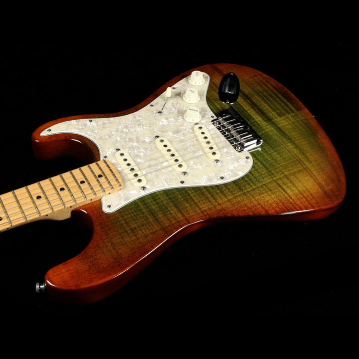 Fender American Design Stratocaster Green/Brown Burst 2012