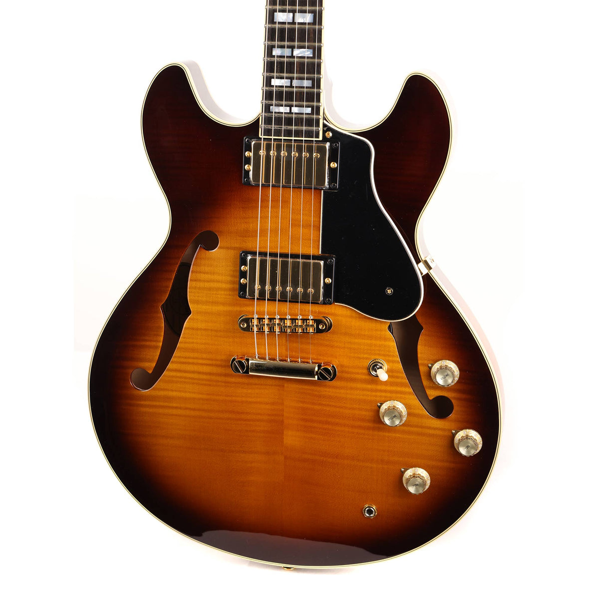 Yamaha SA2200 Semi-Hollow Brown Burst Used — 7